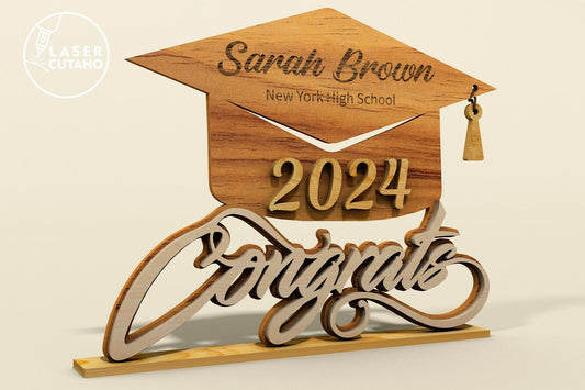 Engraved Congrats Graduation free standing plaque
